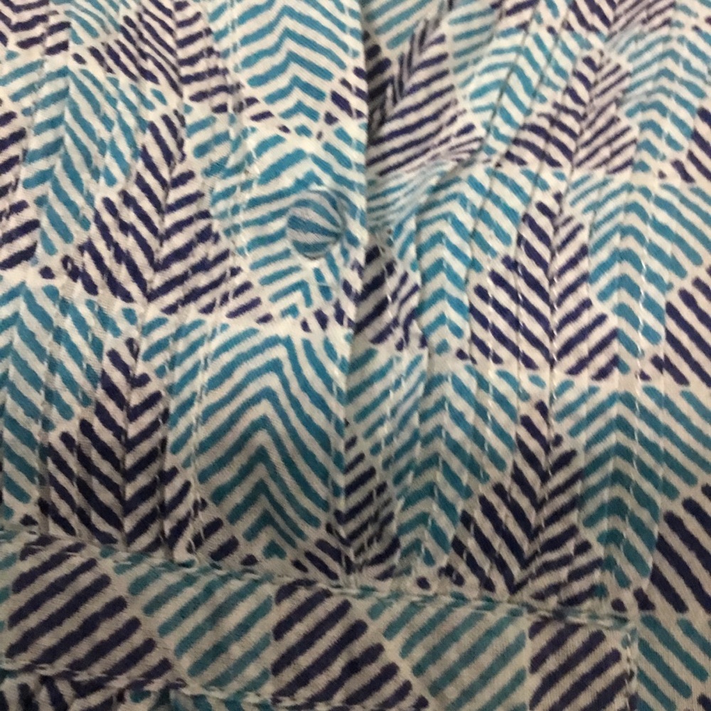 OLIPHANT Lightweight Cotton Geometric Triangle Tunic Top XL - Picture 7 of 10
